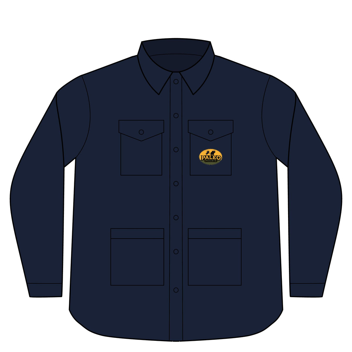 Paleo Prairie long sleeve button-up work shirt